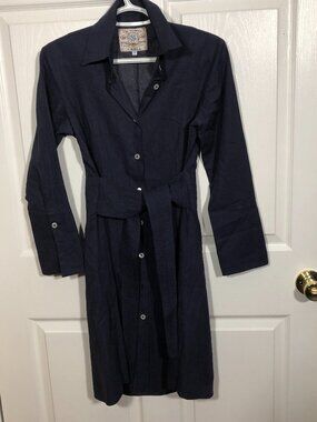 Our Fine Garments by Alicia Bell Chambray Dress, retro look, 4